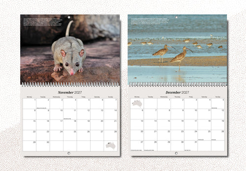 Australian Wildlife Conservancy's 2027 Wall Calendar